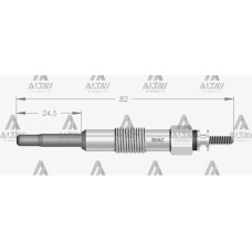 SVAC-SVC-SV017 KIZDIRMA BUJİSİ (ISITMA) BMC TM 80 / CROMA 1.9 TD 11V