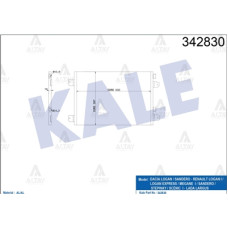 Dacia Sandero KALE-KLE-342830 RADYATÖR KLİMA LOGAN 04-12 / DUSTER 12= / SANDERO STEPWAY 08-13 / 1.5DCI 65 HP M-T Dacia Sandero KALE-KLE-342830 RADYATÖR KLİMA LOGAN 04-12 / DUSTER 12= / SANDERO STEPWAY 08-13 / 1.5DCI 65 HP M-T