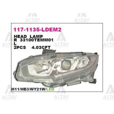 DEPO-DPO-117-1135L-LDEM2 FAR CIVIC 16-22 FC5 SEDAN ELEGANCE-PREMIUM MOTORU ÜZERİNDE LEDLİ SOL DEPO-DPO-117-1135L-LDEM2 FAR CIVIC 16-22 FC5 SEDAN ELEGANCE-PREMIUM MOTORU ÜZERİNDE LEDLİ SOL